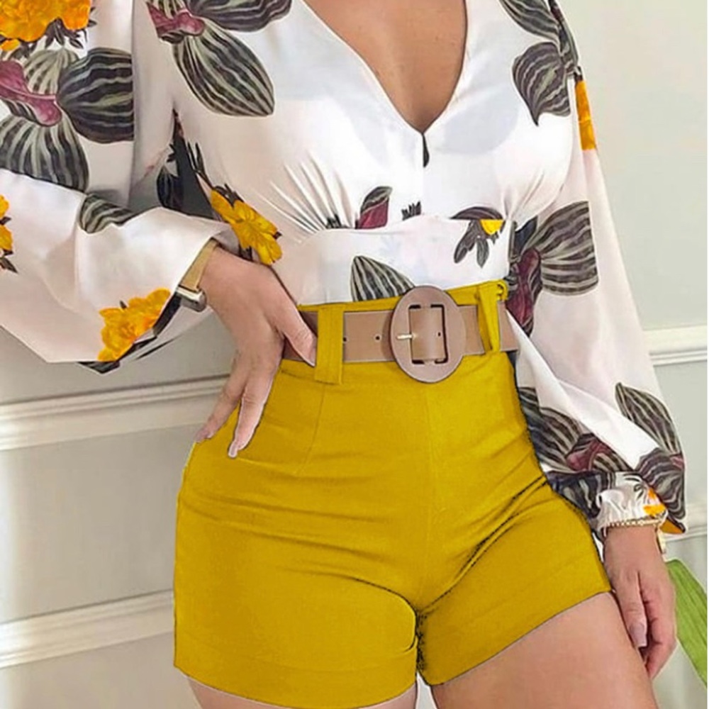 Two piece shorts and shirt